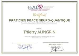 Diplôme praticien PEACE neuro-quantique