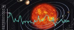 Système solaire avec courbe de léger refroidissement des températures