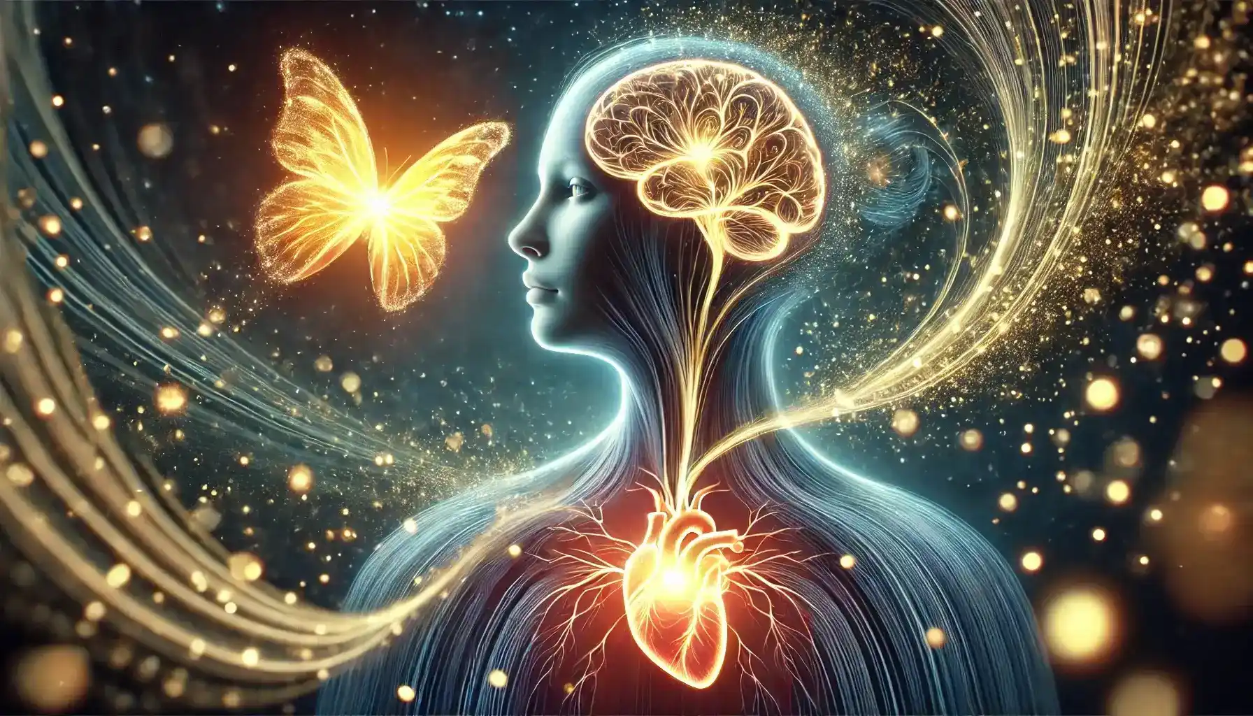 Harmonie cœur-cerveau pour apothéose du papillon après l'apoptose de l'égo-chenille