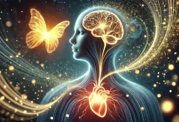 Harmonie cœur-cerveau pour apothéose du papillon après l'apoptose de l'égo-chenille