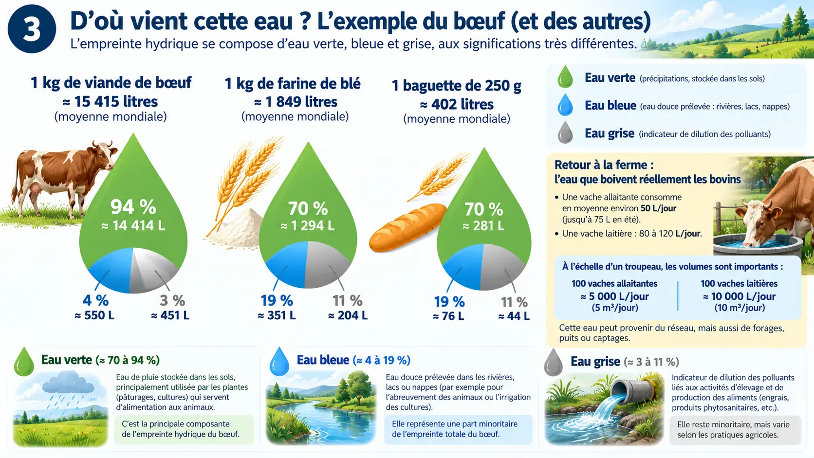 origine-eau-consommation-boeuf L'origine de l'eau pour la consommation d'un boeuf